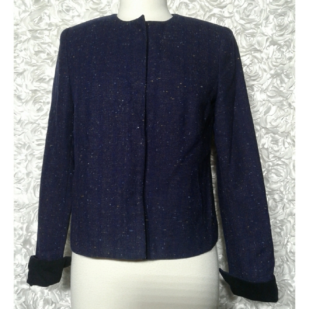 Gap Women's Tweed colorless Blazer Jacket …